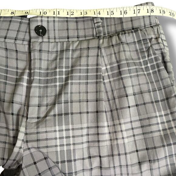 Torrid Pants Women's Sz 16 NWT Plaid Pleated Front Taper Stretch Cropped Pockets - Picture 5 of 7